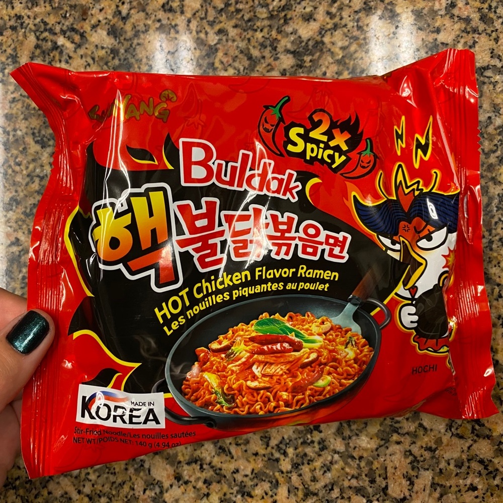 2 pack Buldak 2X Spicy Ramen Noodle